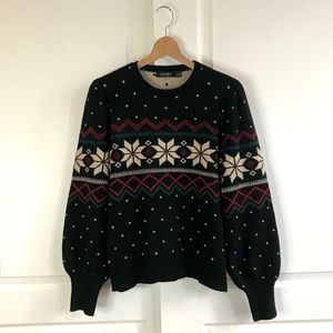 Ralph Lauren Black Label Graciela Fair Isle Sweater